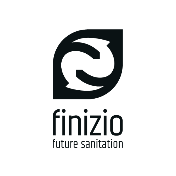 finizio - future sanitation. Logo schwarz