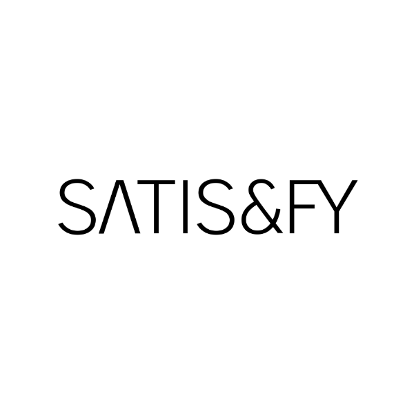 Satis&fy Logo schwarz