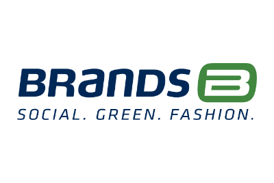 Brands -social. green. fashion. Logo blau grün