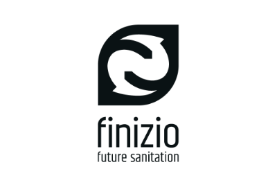 finizio - future sanitation, Logo schwarz