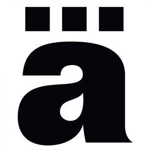 Logo die Ärzte schwarz, a mit drei Punkten oben